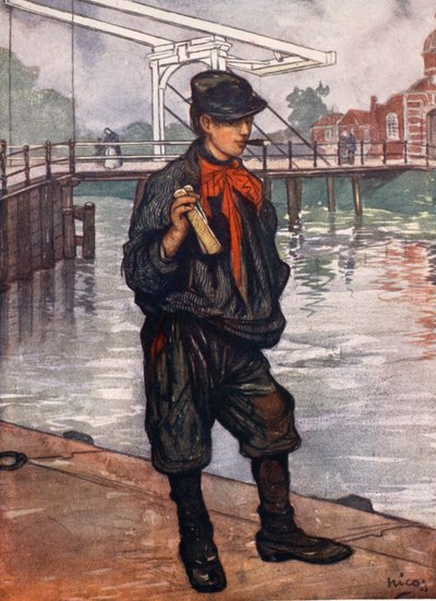 An Amsterdam Street: Boy with Clappers, 1904 by Nico Jungman
